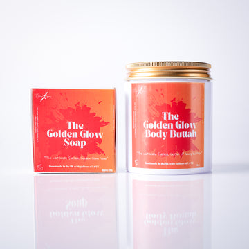 The Golden glow set (Eczema, Psoriasis, Acne, Dry Skin, Strawberry Legs)