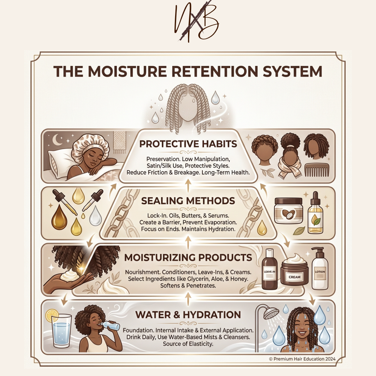The Black Hair Care Blueprint:
A Complete Healthy Hair & Length Retention Guide for Type 4 & Mixed-Textured Hair (INSTANT DOWNLOAD eBOOK)
